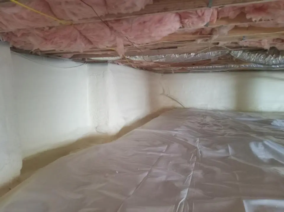 Crawl space encapsulation with closed-cell spray foam for Roof Maintenance in Midvale