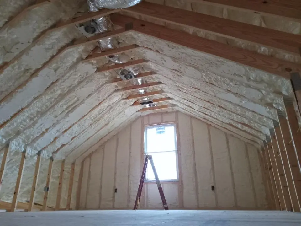 Spray foam roofing application for Crawl Space Insulation project in Midvale
